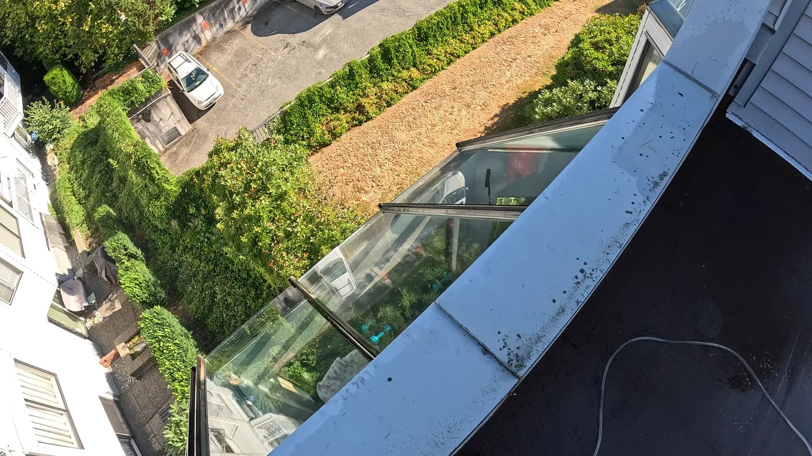 Window cleaning after