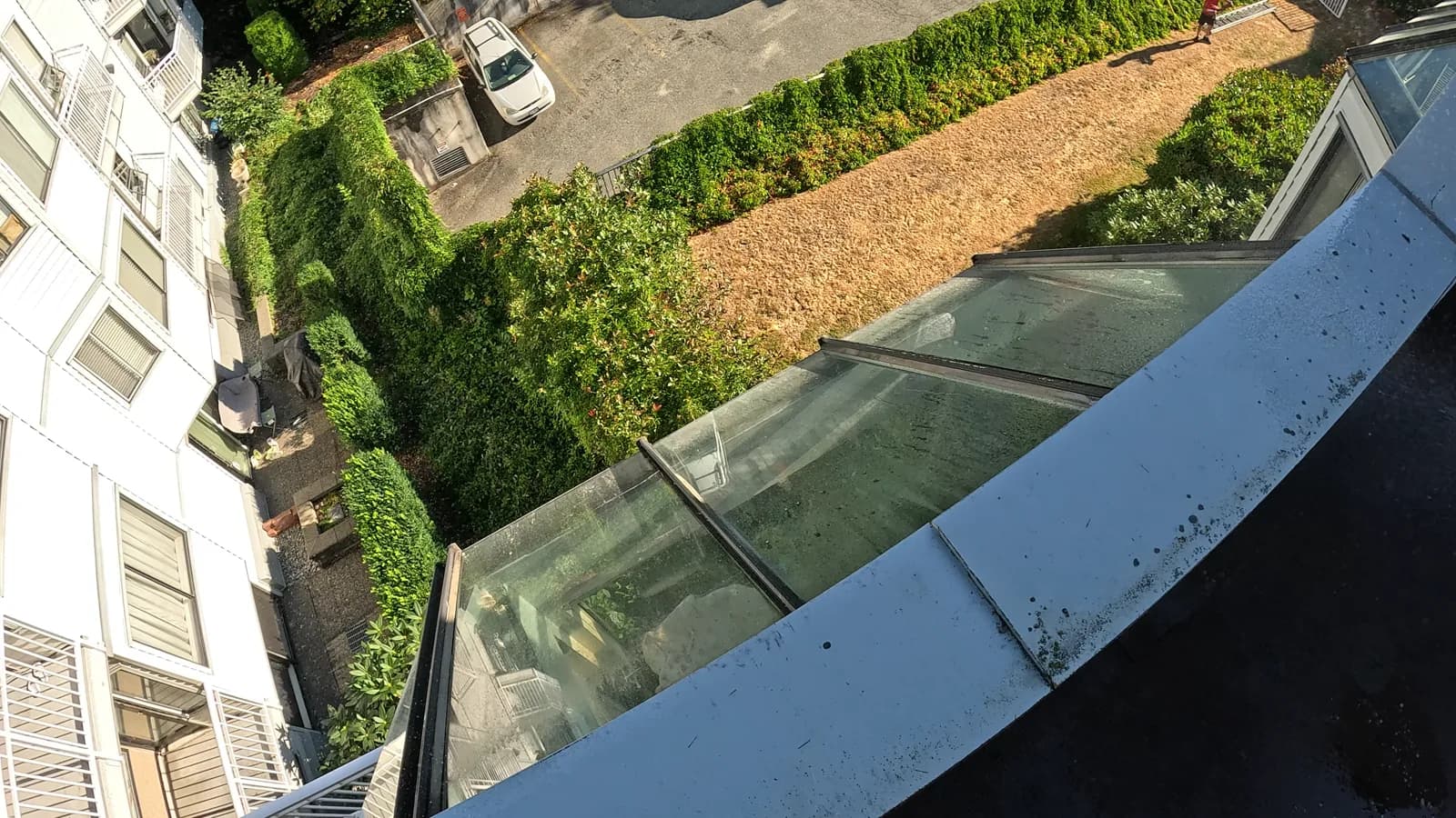 Window cleaning before